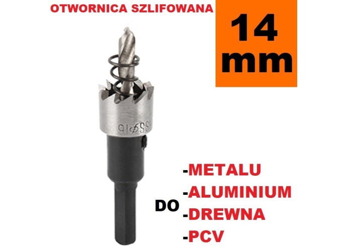 Otwornica Szlifowana HSS 14mm do metalu, drewpa, PCV