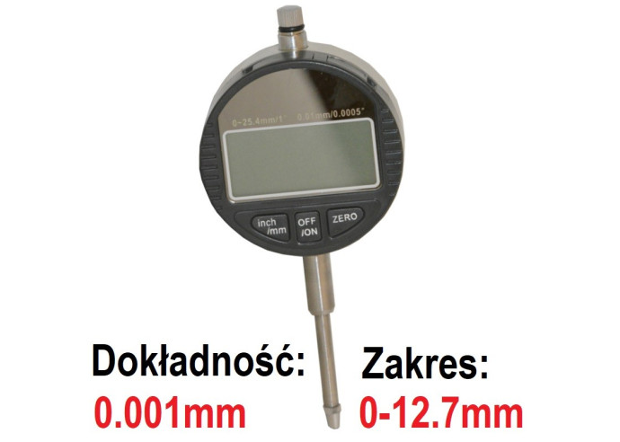 Czujnik zegarowy elektroniczny 0.001 12.7mm Cyfrowy